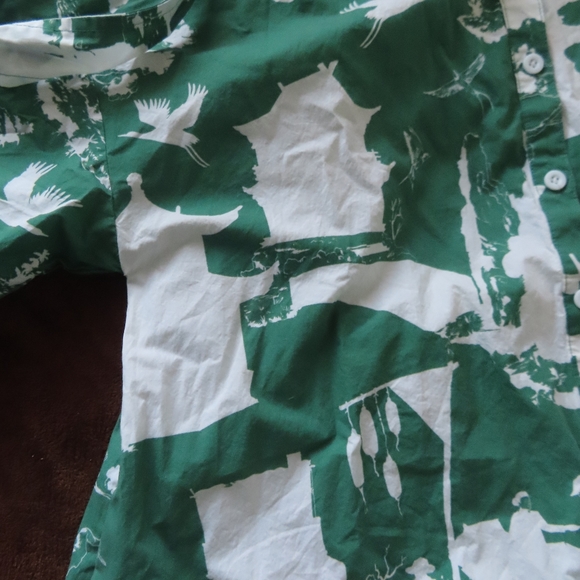 rare katie kime button up dress print sz L - Picture 5 of 12